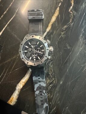 Black Camouflage Men's Sport Chronograph Watch